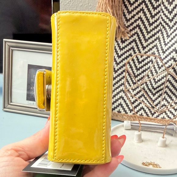 kate spade Yellow Patent Micro Top-Handle Bag - Picture 5 of 6